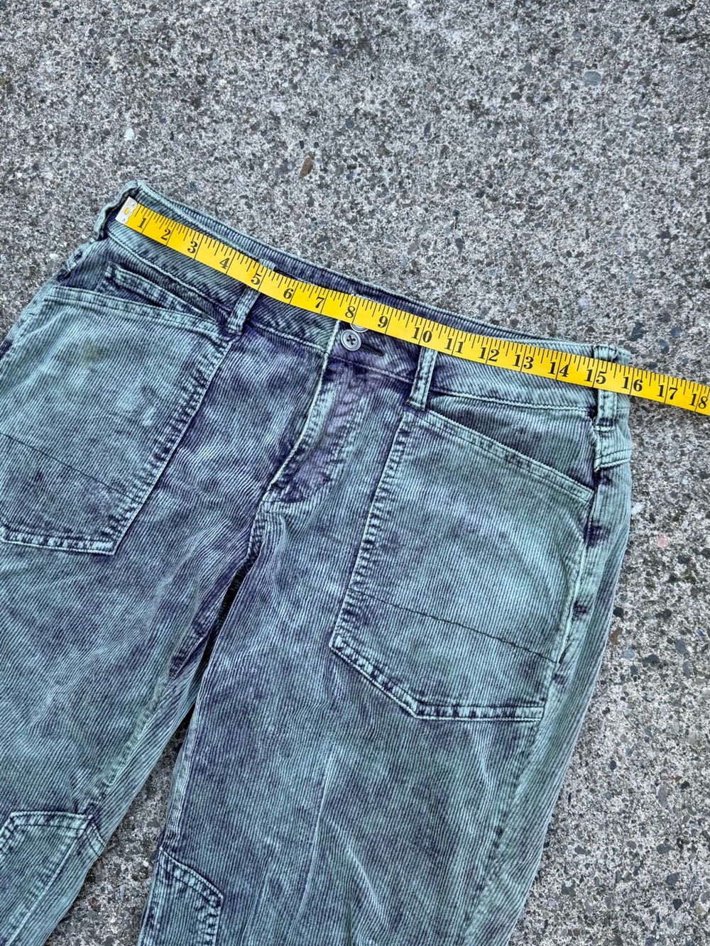Anthropologie The Wanderer Corduroy Utility Pants Light Green Sage Size 28 - Picture 8 of 13